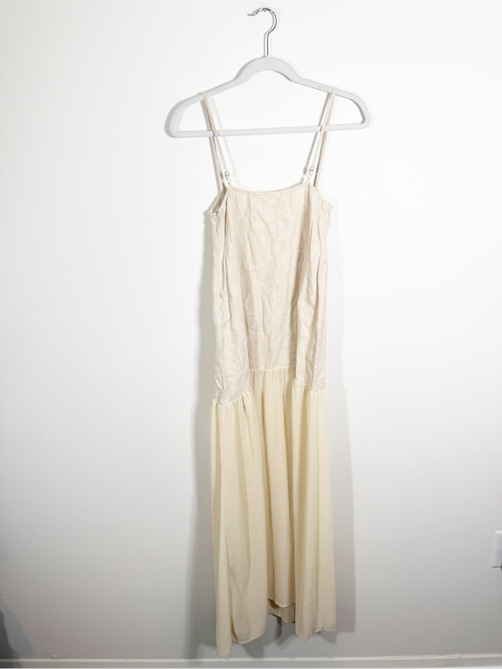 VRG GRL Nora Maxi Dress Natural Linen Size 2 - Picture 6 of 10